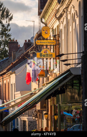 Place André Audinot Peronne Somme Hauts-de-France Francia Foto Stock