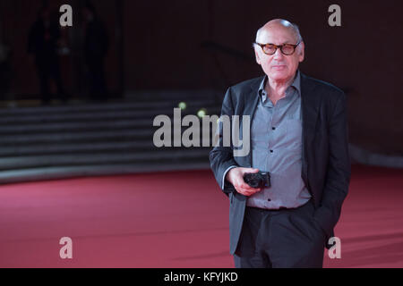 Roma, Italia. 01 nov, 2017. tappeto rosso con il compositore inglese Michael Nyman all Auditorium Parco della Musica di Roma. Credito: Matteo nardone/Pacific press/alamy live news Foto Stock