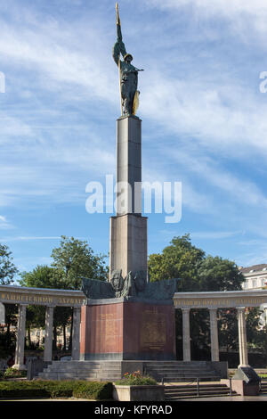 Guerra sovietica memorial a vienna, Austria, UE Foto Stock