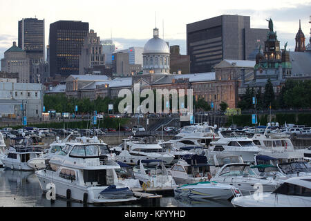 Montreal, Canada, 13 luglio,2013.sezione di Montreal del porto vecchio porto per imbarcazioni da diporto.credit:mario beauregard/alamy vivere nuove Foto Stock