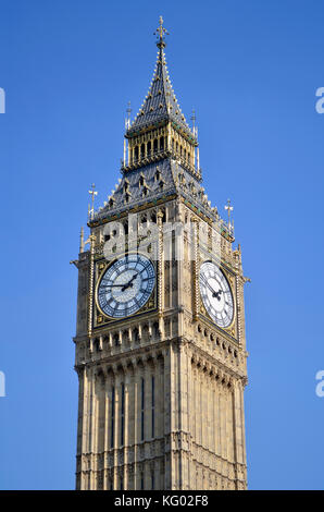 Big Ben, Queen Elizabeth Tower, Westminster, London, Regno Unito. Foto Stock
