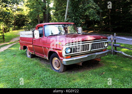 Vecchio pick-up truck Long Island New York Foto Stock