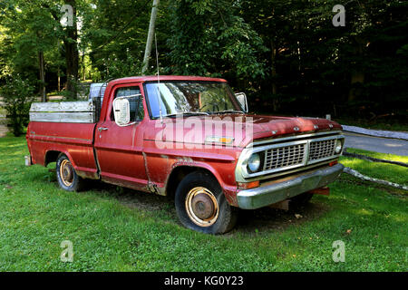 Vecchio pick-up truck Long Island New York Foto Stock
