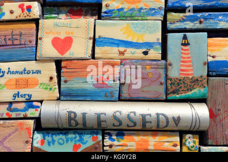 Mosaico Long Beach Boardwalk Long Iland New York Foto Stock