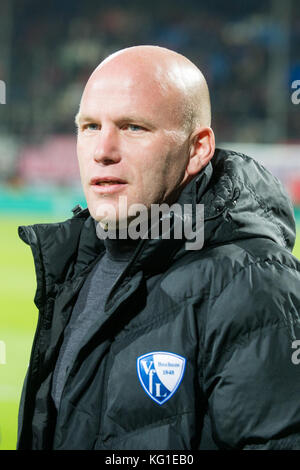 Jens RASIEJEWSKI (allenatore, BO), Fussball 2. Bundesliga, 12 anni. Spieltag, VfL Bochum (BO) - fortuna Dusseldorf (D) 0:0, AM 30.10.2017 a Bochum/Germania. |utilizzo in tutto il mondo Foto Stock