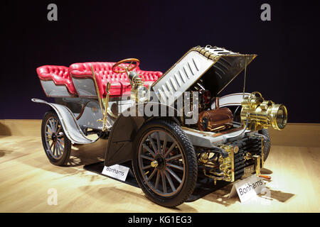 Londra, Regno Unito. 2° Nov, 2017. Bonhams, Londra a Brighton Veteran car e relativi automobilia photocall davanti alla vendita il 3 novembre 2017 Credit: Keith Larby/Alamy Live News Foto Stock