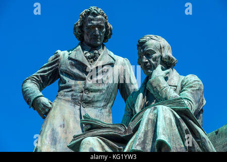 Hanau, Hessen, Germania : Gebrüder Grimm Nationaldenkmal Foto Stock