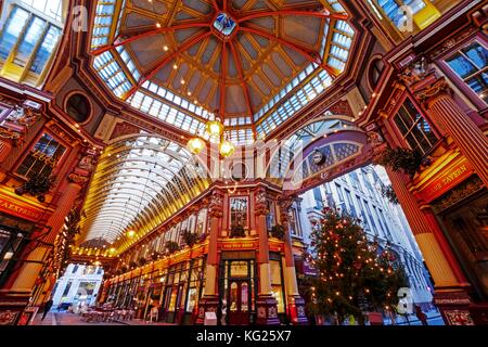 Mercato leadenhall, City of London, Londra, Inghilterra, Regno Unito, Europa Foto Stock