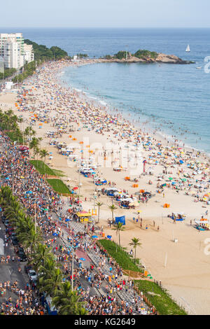 La spiaggia di Ipanema, strada di carnevale, rio de janeiro, Brasile, Sud America Foto Stock