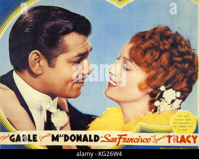San FRANCISCO 19036 MGM film con Jeanette MacDonald e Clark Gable Foto Stock