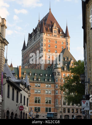 Il Fairmont Le Chateau Frontenac a Quebec City, in Quebec. Foto Stock