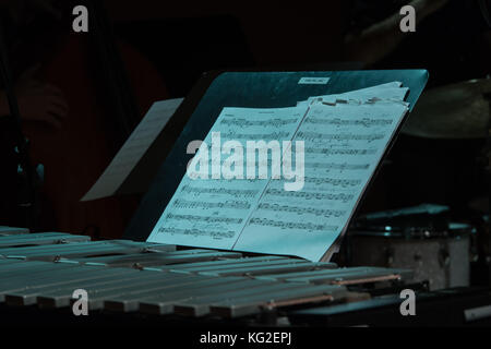 Roma, Italia. 01 nov, 2017. Questo new york ensemble, guidati dal compositore, batterista e quattro volte la nomination per il Grammy, John Hollenbeck eseguita su 1/11/2017 presso la Casa del jazz a Roma. Gli altri membri della band sono: matt moran vibrafono, rosso wierenga fisarmonica, Jeremy viner clarinetto e sax tenore e adam hopkins contrabbasso credito: leo claudio de petris/Pacific press/alamy live news Foto Stock