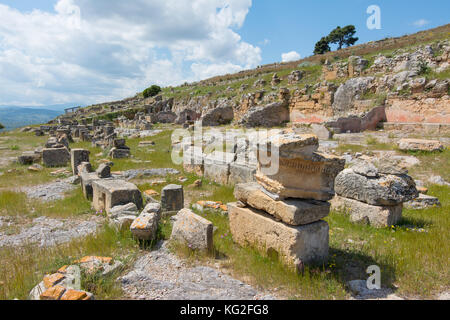 Area archeologica di Solunto,vicino a Palermo, in Sicilia. Foto Stock