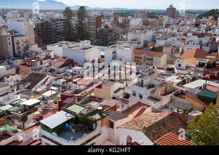 Vista di Cullera. Città nella regione di Valencia. Spagna. Foto Stock