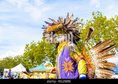 DTES Pow Wow e celebrazione culturale, Oppenheimer Park, Vancouver, British Columbia, Canada Foto Stock