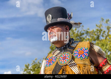 DTES Pow Wow e celebrazione culturale, Oppenheimer Park, Vancouver, British Columbia, Canada Foto Stock