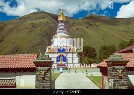 Pagoda del buddismo in Tibet , Cina Foto Stock