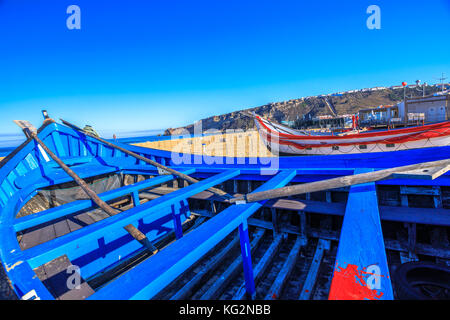 Nazare barca da pesca Foto Stock