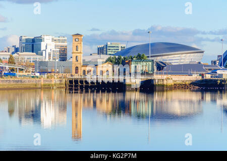 La Distilleria Clydeside, situato in corrispondenza della pompa House Edificio sul nord rive del fiume Clyde a Glasgow, Scotland, Regno Unito Foto Stock