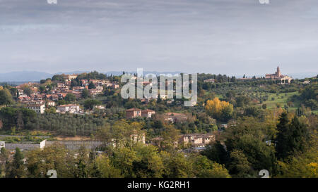 Le colline di Toscana, Italia Foto Stock