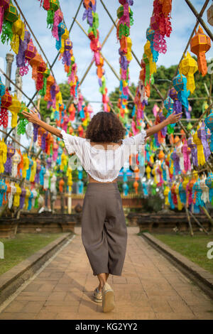 Loy Krathong Festival a tema foto Foto Stock