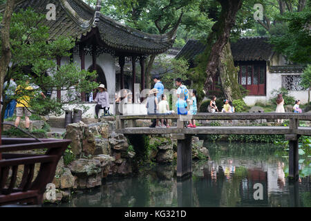 Giardini classici di Suzhou, Cina Foto Stock