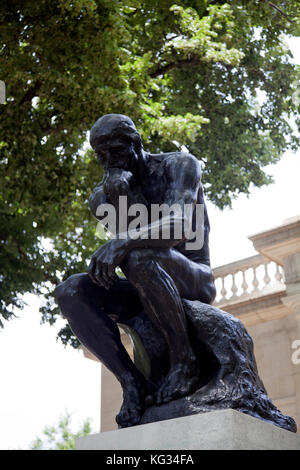 Rodin 'Il Pensatore" al Museo Rodin a Philadelphia - USA Foto Stock