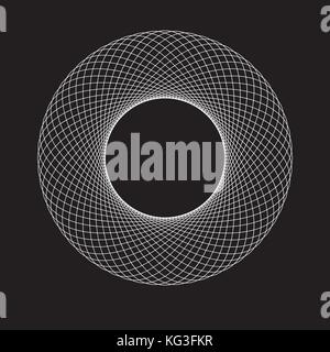 Abstract figura geometrica in colore bianco 05 Illustrazione Vettoriale