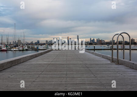 Prese a St Kilda beach, victoria, Australia. Foto Stock