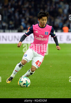 Berlino, Germania. 28 ottobre 2017. Tatsuya ITO (HH), Fussball 1. Bundesliga, 10 anni. Spieltag, Hertha BSC Berlino (B) - HSV Amburgo (HH) 2:1, AM 28.10.2017 a Berlino/Germania. |utilizzo del credito mondiale: dpa/Alamy Live News Foto Stock