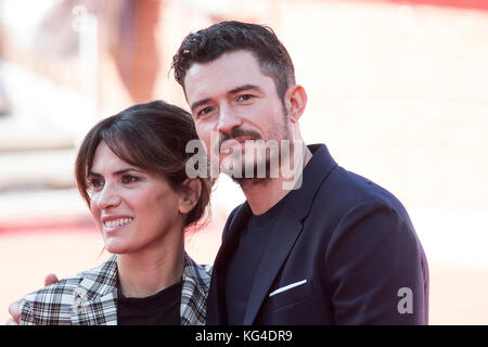 Roma, Italia. 5 Novembre, 2017. Roma, Italia. 04 Nov, 2017. Orlando Bloom frequentando il tappeto rosso durante il XII Roma Film Fest Credito: Silvia Gerbino/Alamy Live News Credito: Silvia Gerbino/Alamy Live News Foto Stock