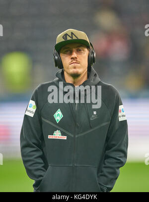 Francoforte, Germania. 3 novembre, 2017. max kruse, bre 10 eintracht frankfurt - SV Werder Bremen 2-1 della lega calcio tedesca corrispondono a Francoforte, Novembre 03, 2017, stagione 2017/2018 © Peter schatz / alamy live news Foto Stock