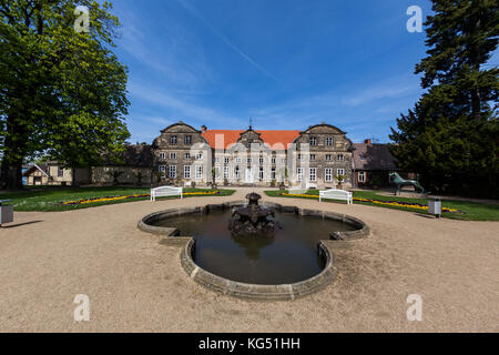 Landschaftspark kleines Schloss Blankenburg Harz Foto Stock