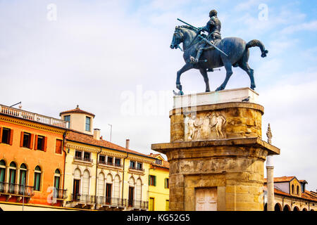 Statua equestre di gattamelata a Padova donatello - Italia Foto Stock