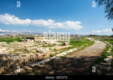 Paphos sito archeologico, Paphos, Cipro, Mediterranea Foto Stock