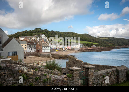 Kingsand visto dal Cawsand, Sud Est Cornwall, Regno Unito Foto Stock