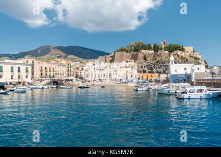 Lipari, distretto di Messina, Sicilia, Italia, Europa. Foto Stock