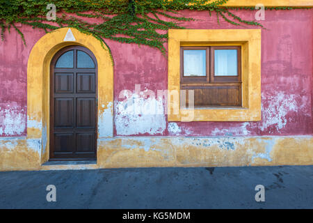 Villaggio nei pressi di stromboli a messina distretto, Sicilia, Italia, Europa. Foto Stock