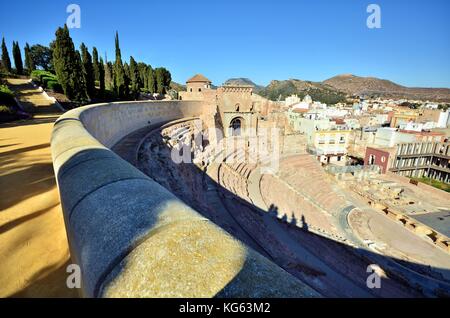 Teatro romano di Cartagena, Spagna Foto Stock