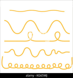 Bollito prodotto farinosa spaghetti Foto Stock