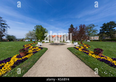 Landschaftspark kleines Schloss Blankenburg Harz Foto Stock