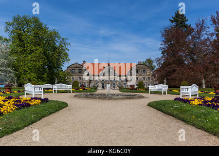 Landschaftspark kleines Schloss Blankenburg Harz Foto Stock