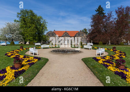 Landschaftspark kleines Schloss Blankenburg Harz Foto Stock