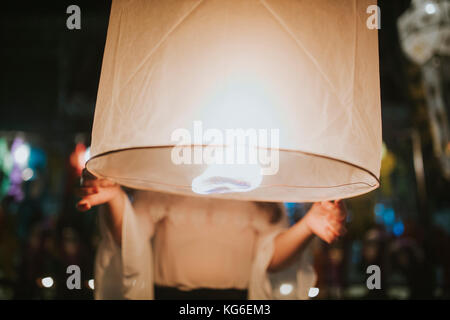 Loy Krathong festival foto a tema Foto Stock