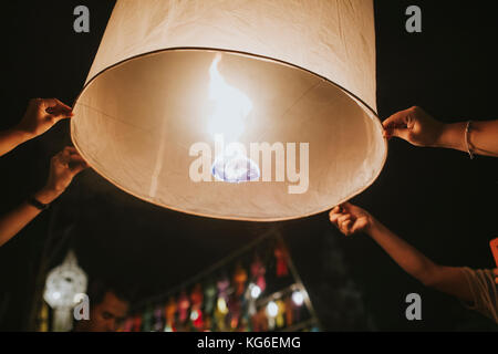 Loy Krathong festival foto a tema Foto Stock