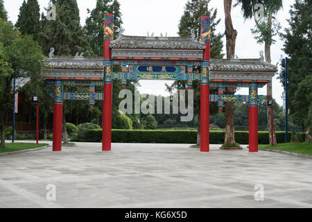 Architettura cinese in yunnan nazionalità village, Kunming, in Cina Foto Stock