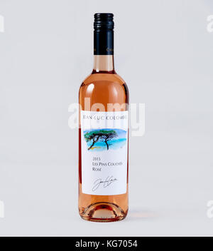 Bottiglia di Jean-Luc Colombo Vino Rosato Foto Stock