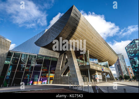 Vista esterna del Teatro di Lowry complesso in salford, lancashire Foto Stock