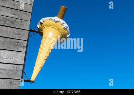 Ice Cream cafe a swanage nel Dorset Foto Stock