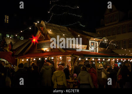 Avvento in den Höfen Quedlinburg Weihnachtsmarkt Foto Stock
